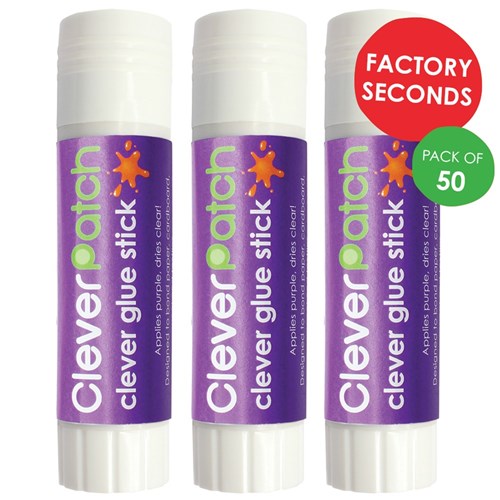 CleverPatch Clever Glue Sticks - 40g - Pack of 50