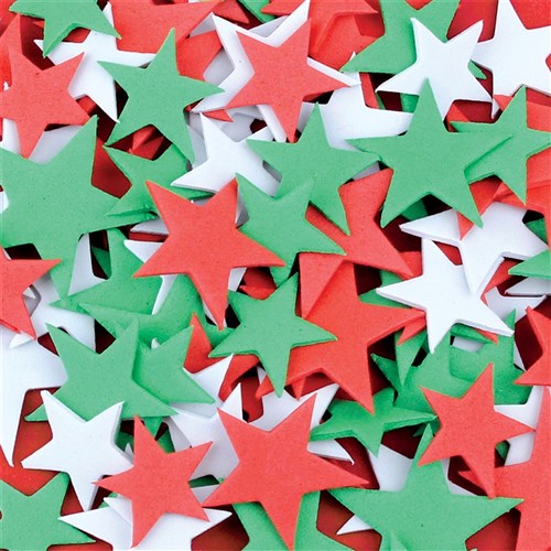 Christmas Foam Stars - Pack of 300