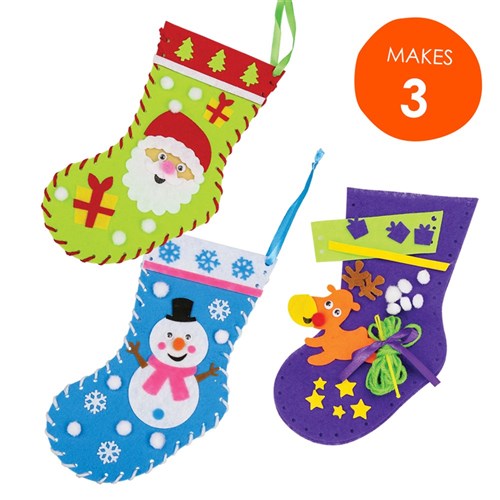 Christmas Stocking Sewing Kits - Pack of 4