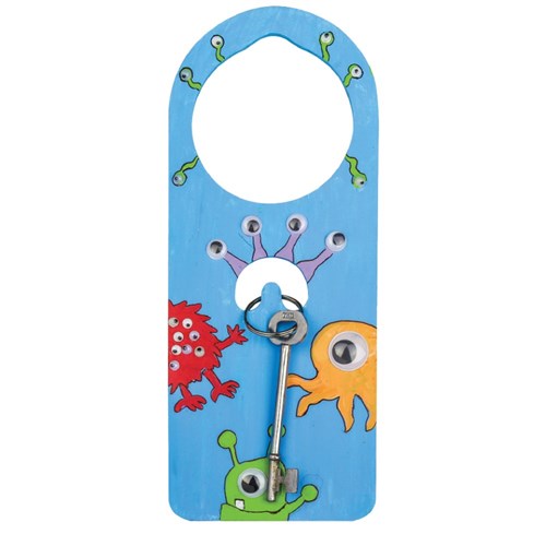 Wooden Door Hangers with Key Holder - Pack of 20