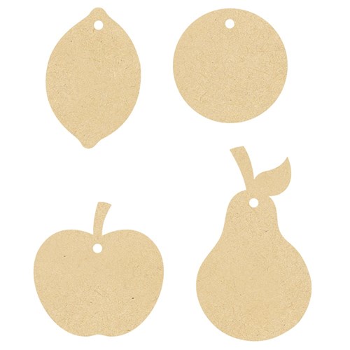 Wooden Belonging Tree Accessories - Fruit - Pack of 20