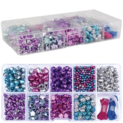 Bead Box - Pink & Purple