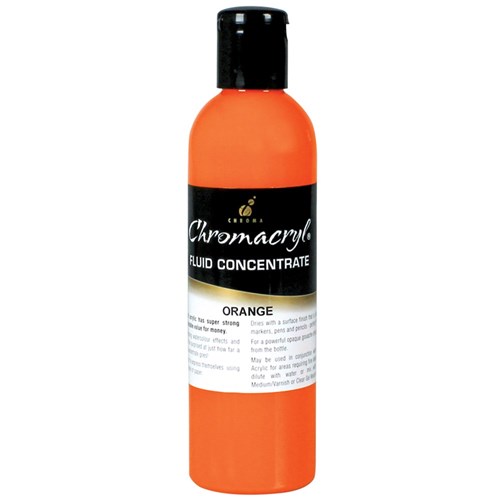 Chromacryl Fluid Concentrate - Orange - 250ml