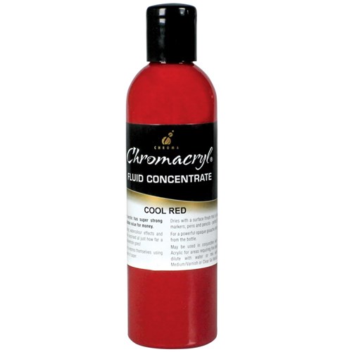 Chromacryl Fluid Concentrate - Cool Red - 250ml