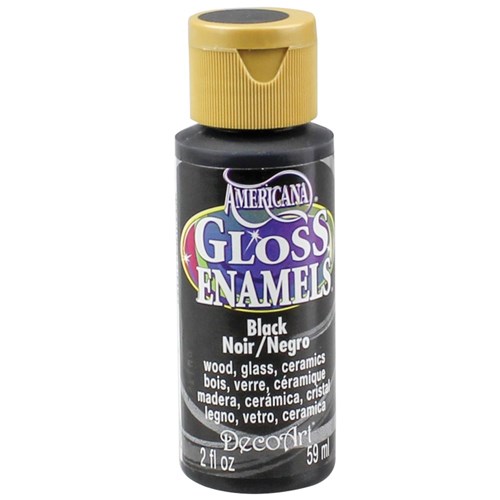 Glass & Porcelain Paint - Black - 59ml