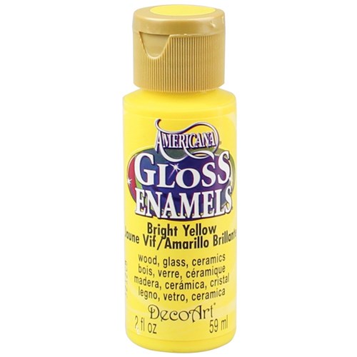 Glass & Porcelain Paint - Yellow - 59ml