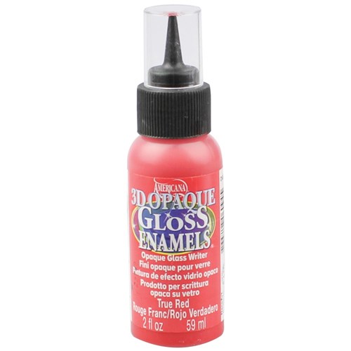 3D Glass & Porcelain Paint - Red - 59ml