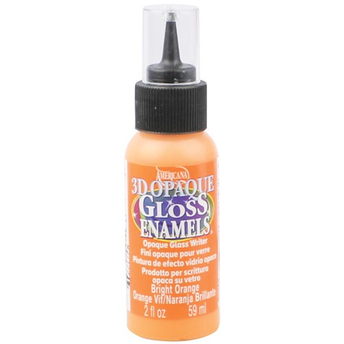 3D Glass & Porcelain Paint - Orange - 59ml