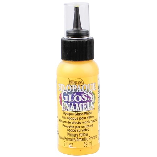 3D Glass & Porcelain Paint - Yellow - 59ml