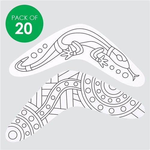 Boomerang Sand Art Shapes - Pack of 20 | NAIDOC Week | CleverPatch