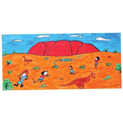 Aboriginal Art Canvas Banner