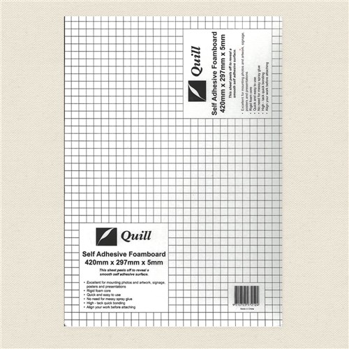 Self-Adhesive Foam Board  - A3 - White