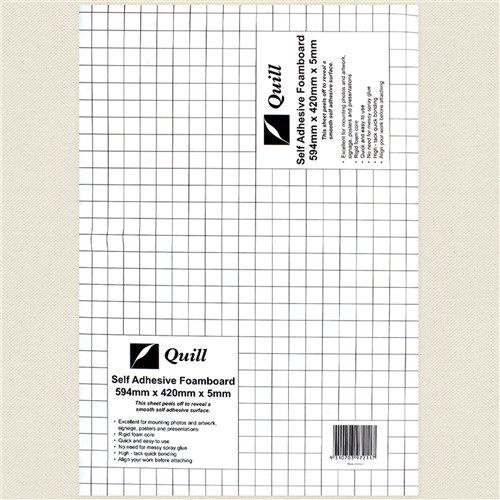 Adhesive Foam Board - A2 - White