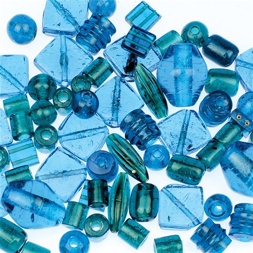 Large Glass Beads - Turquoise - 500g Pack