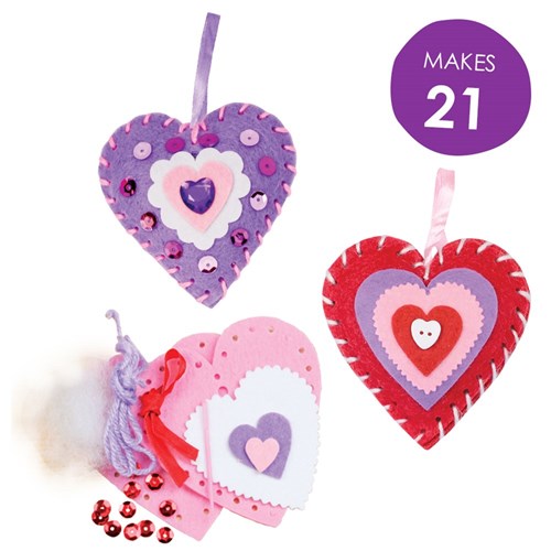 Heart Decorations Sewing Activity Pack