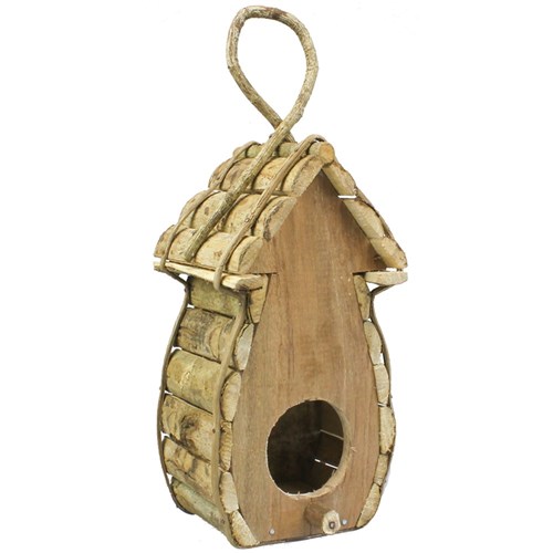 Natural Wooden Bird House