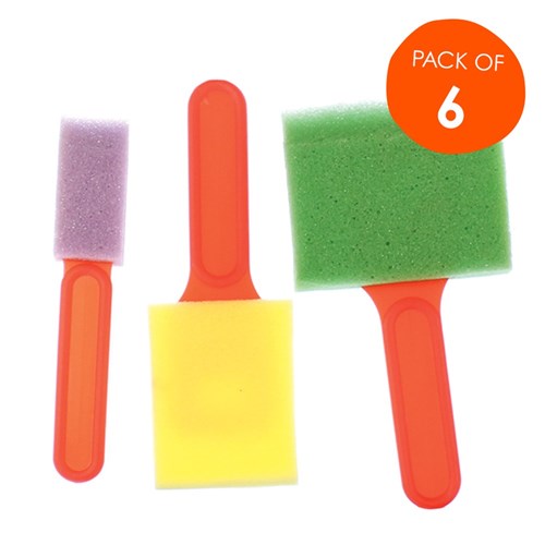 Foam Brushes - Pack of 6