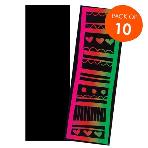 Scratch Board Bookmarks - Pack of 10