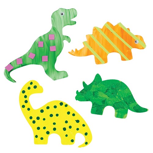 Cardboard Dinosaurs - White - Pack of 4 | Paper Activities ...