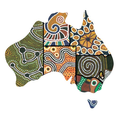 Paper Australia Shapes - White - Pack of 4