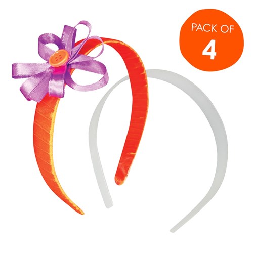 Self Cover Head Bands - Pack of 4