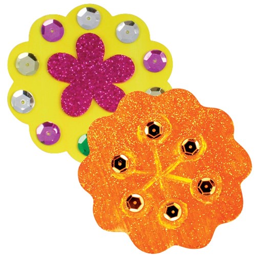 Wooden Flower Shapes - Pack of 4