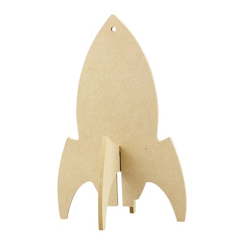 3D Wooden Rocket - Each