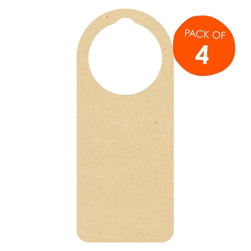 Wooden Door Hangers - Pack of 4