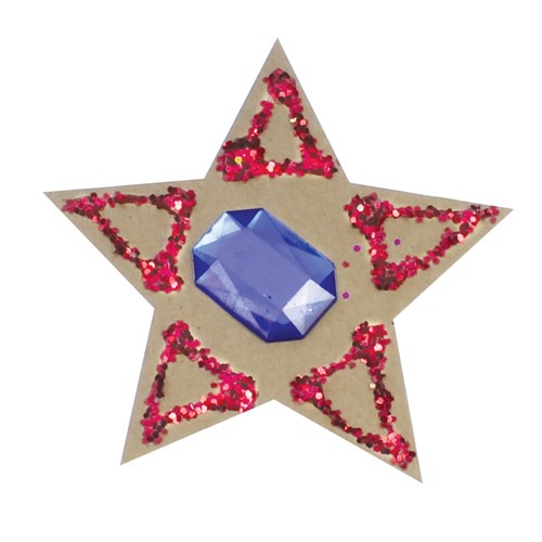 Cardboard Stars - Brown - Pack of 4