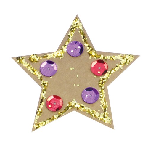 Cardboard Stars - Brown - Pack of 4