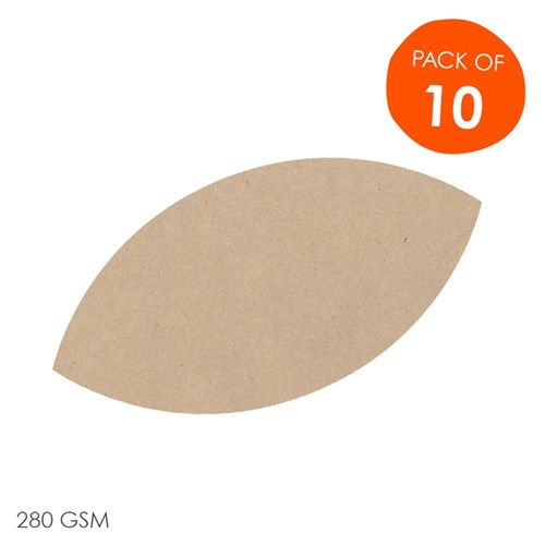 Cardboard Leaves - Brown - Pack of 10