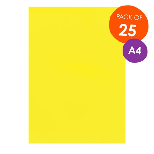 Cover Paper - Lemon -  A4 Pack of 25