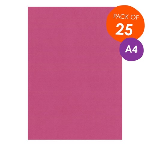 Cover Paper - Hot Pink - A4 - Pack of 25