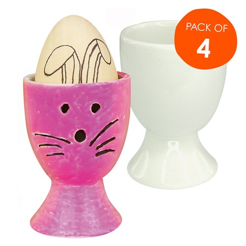 Porcelain Egg Cups - Pack of 4