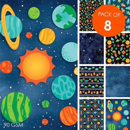 Space Craft Paper - Pack of 8