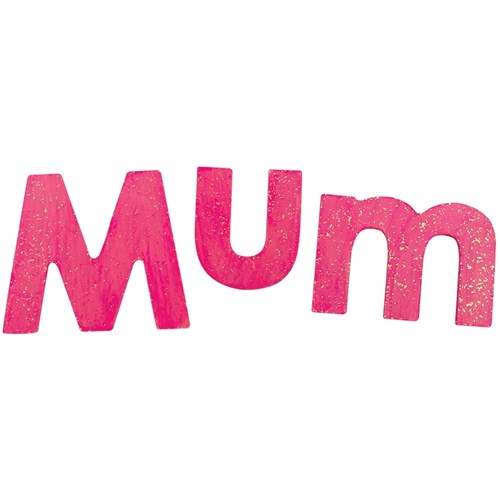 Wooden Mum Letters - Pack of 6