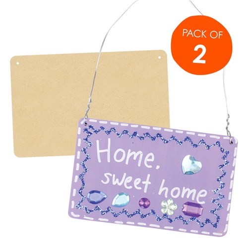 Wooden Plaques - Pack of 2