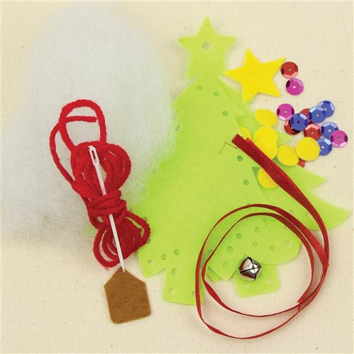 Felt Christmas Ornaments Sewing Kit - Pack of 3