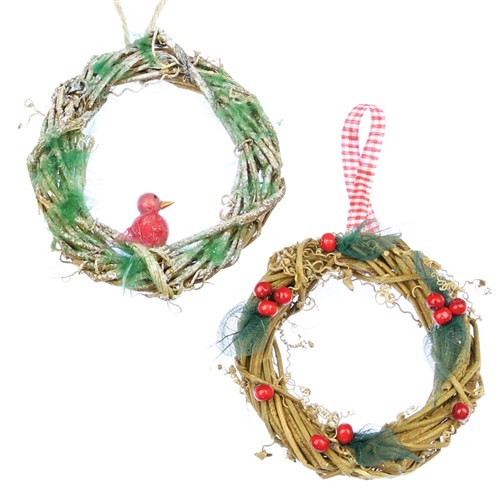 Small Rattan Vine Wreaths - Pack of 4