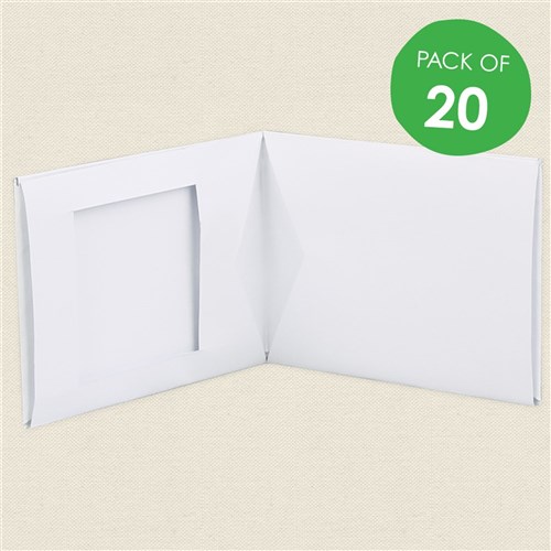 Cardboard Wallets - White - Pack of 20
