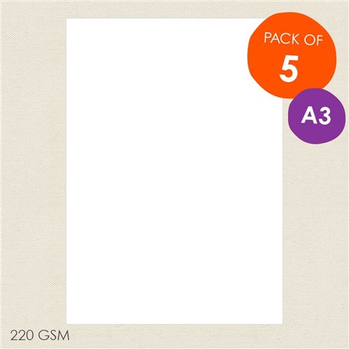 CleverPatch Cardboard - White - A3 - Pack of 5