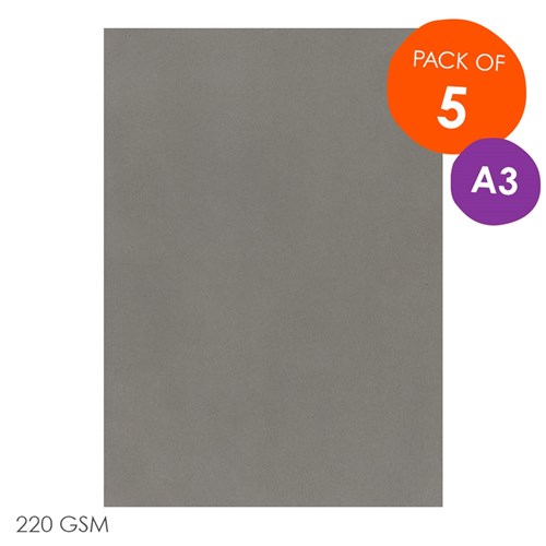 CleverPatch Cardboard - Grey - A3 - Pack of 5