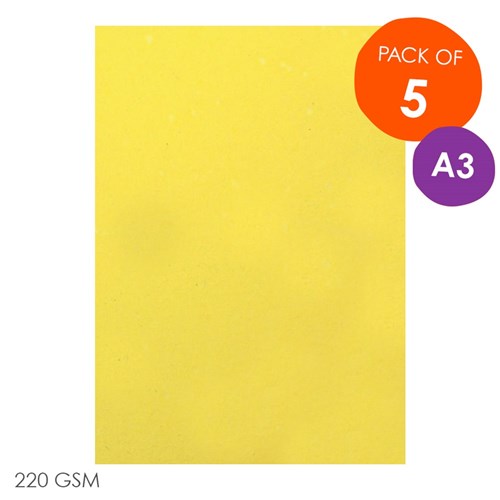 CleverPatch Cardboard - Yellow - A3 - Pack of 5