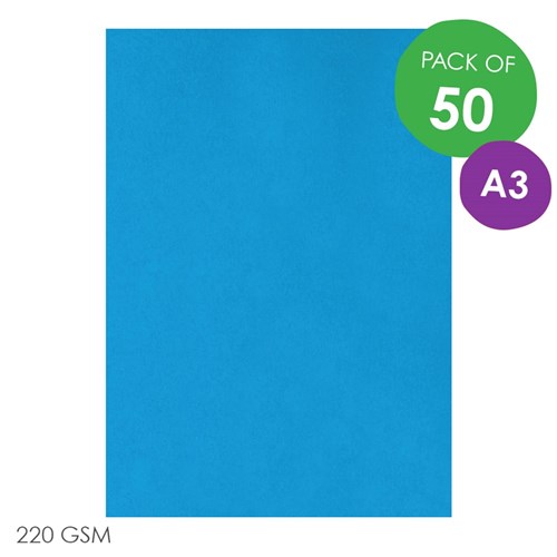 CleverPatch Cardboard - Blue - A3 - Pack of 50