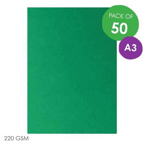 CleverPatch Cardboard - Green - A3 - Pack of 50