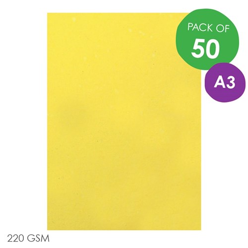 CleverPatch Cardboard - Yellow - A3 - Pack of 50