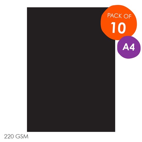 CleverPatch Cardboard - Black - A4 - Pack of 10