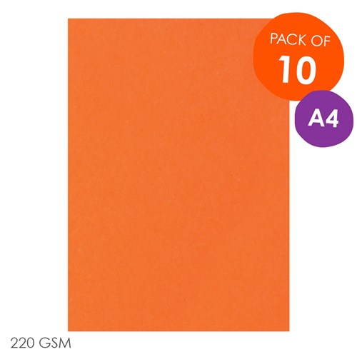 CleverPatch Cardboard - Orange - A4 - Pack of 10