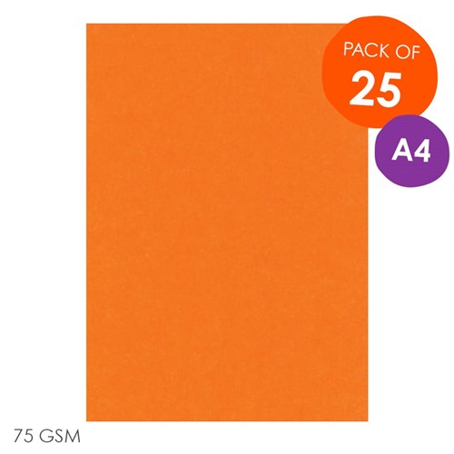 CleverPatch Copy Paper - Bright Orange - A4 - Pack of 25