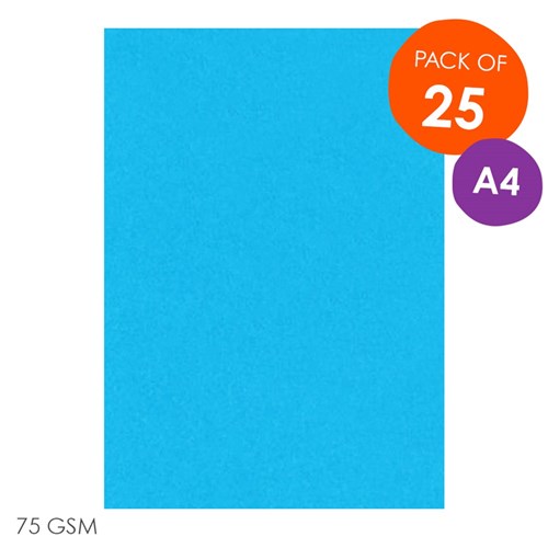 CleverPatch Copy Paper - Bright Blue - A4 - Pack of 25